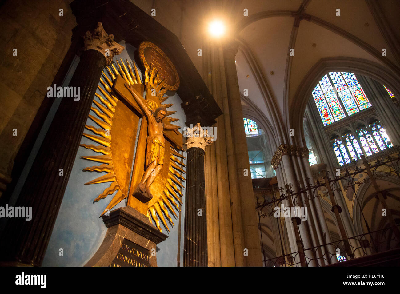 Deutschland, Köln, das Gero-Kreuz im Dom. Stockfoto