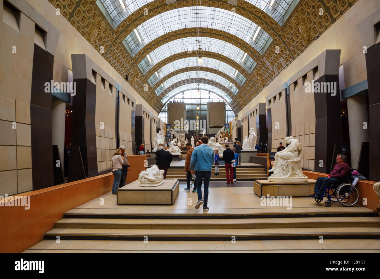 Innere des Musée d ' Orsay in Paris, Frankreich Stockfoto