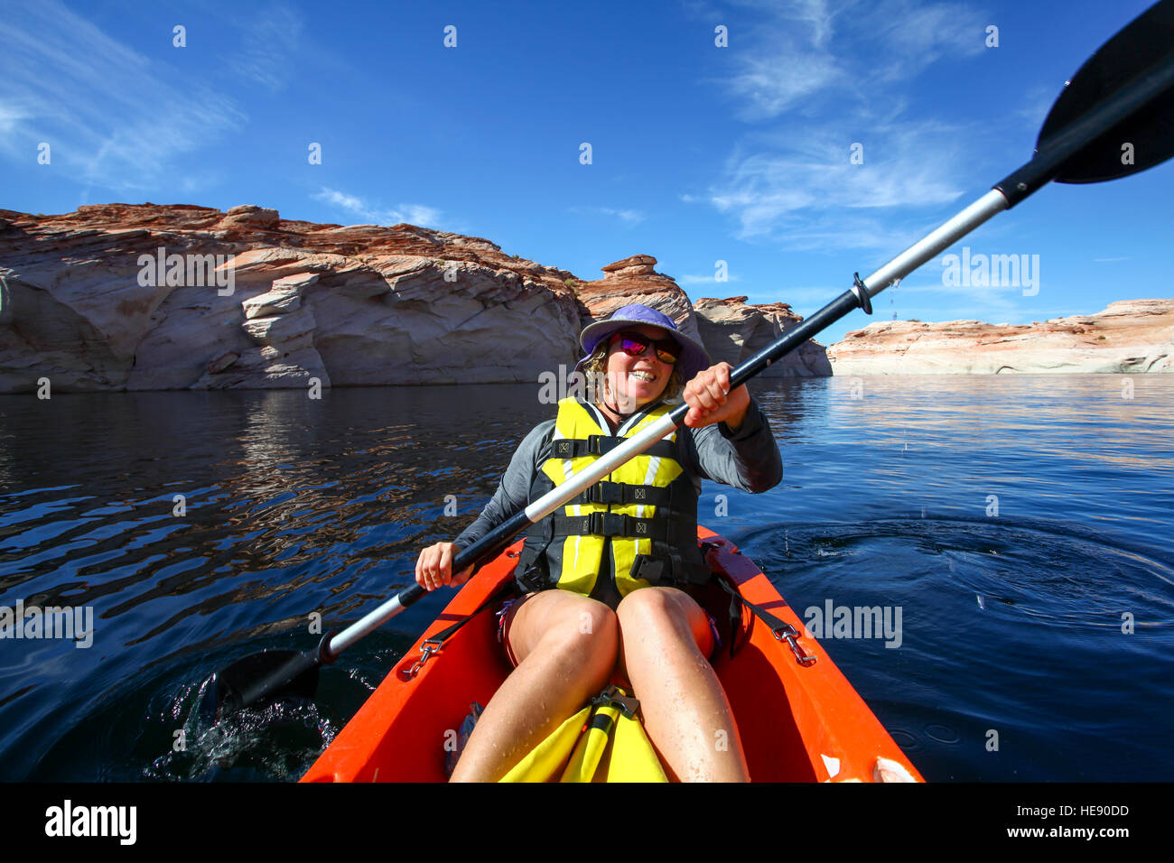 Lake Powell und Glen Canyon National Recreation Area Arizona, USA-Model-Release verfügbar Stockfoto
