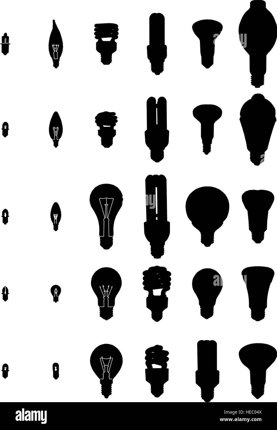 Variant Birne silhouette Stock Vektor