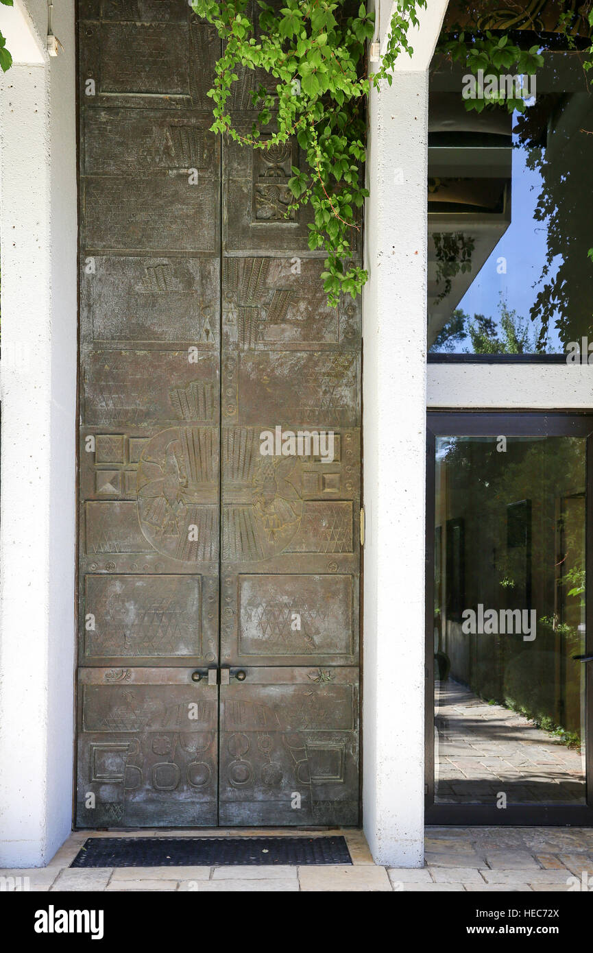Beit HaNassi ("Haus des Präsidenten"), auch bekannt als Mishkan HaNassi ("Residenz des Präsidenten") ist die offizielle Residenz des Präsidenten Israels. Es Stockfoto