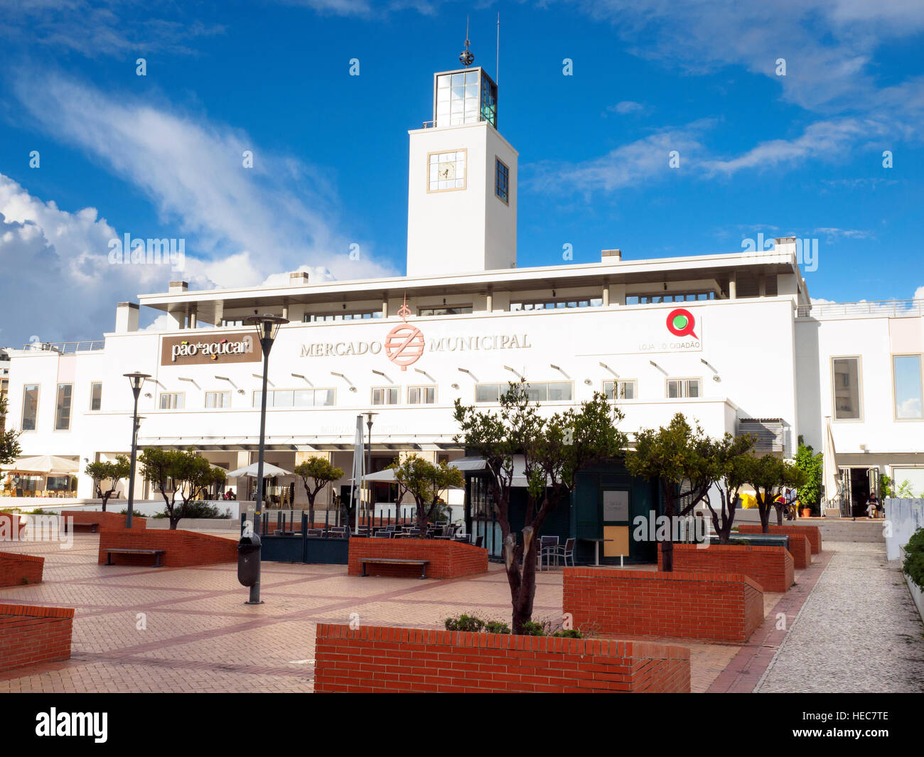 Mercado Municipal in Faro - Region Algarve, Portugal Stockfoto
