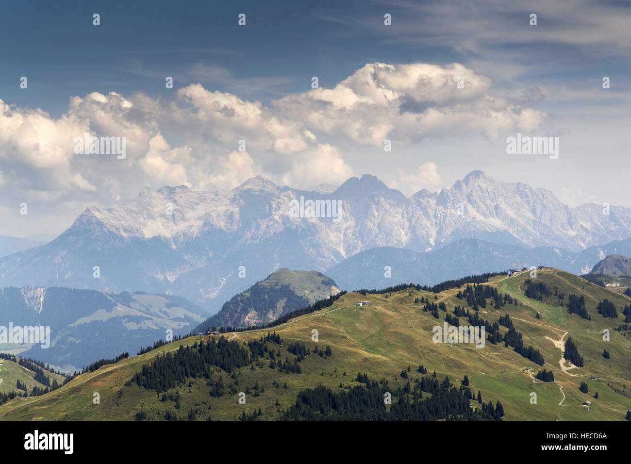 Loferer Berge, Gebirge im nördlichen Kalkalpen, Österreich Stockfoto