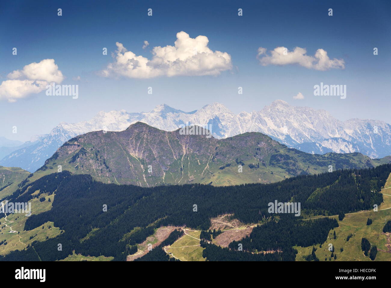 Loferer Berge, Gebirge im nördlichen Kalkalpen, Österreich Stockfoto