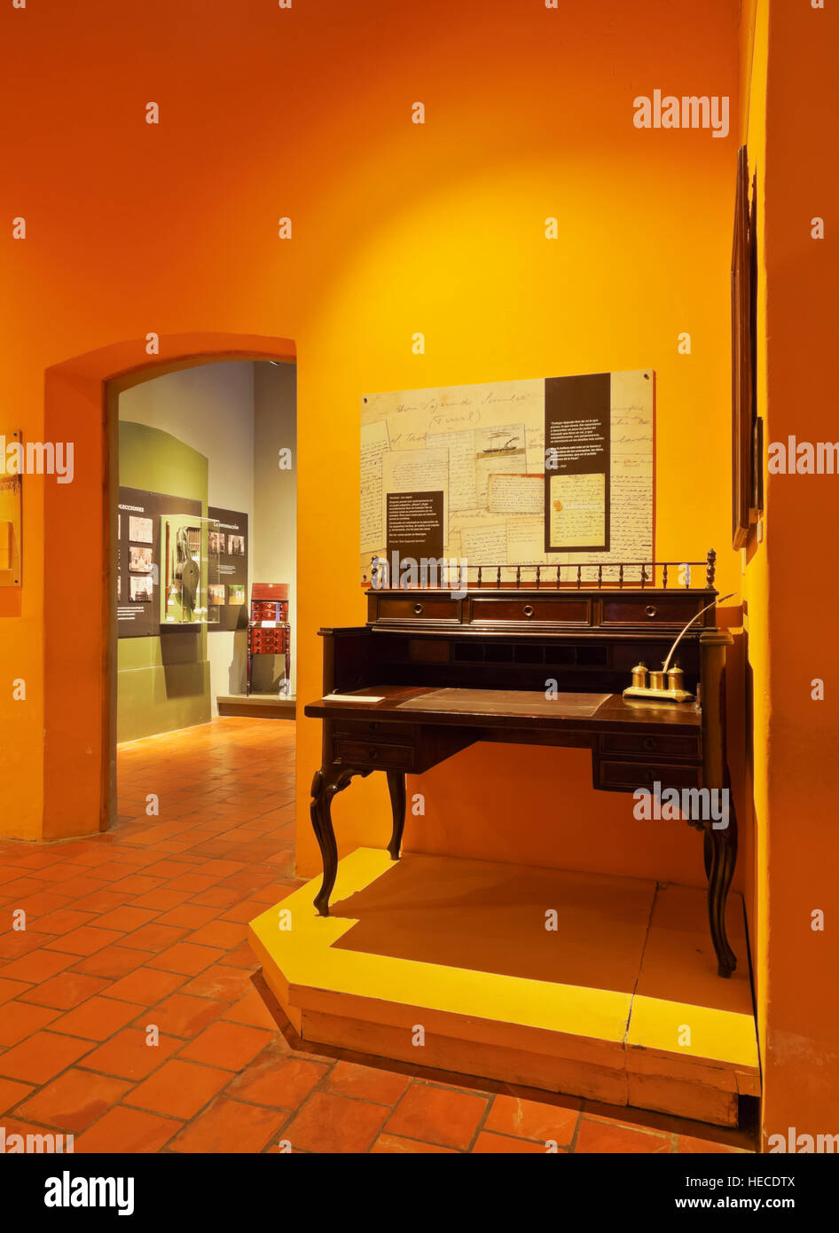 Argentinien, Provinz Buenos Aires, San Antonio de Areco, Innenansicht des Musée Ricardo Güiraldes Gaucho. Stockfoto