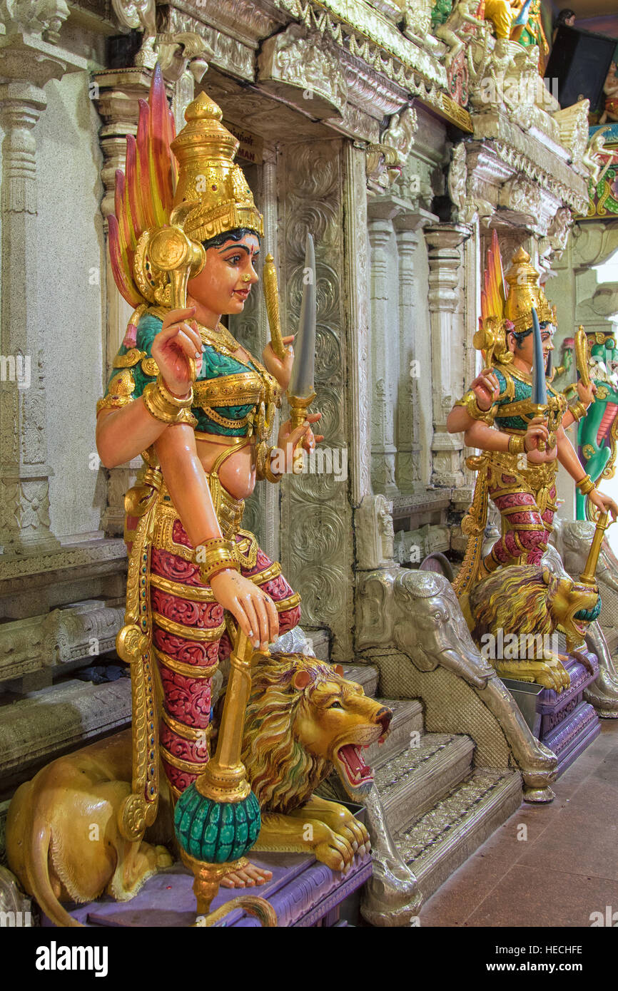 Hindu Tempel Sri Veeramakaliamman, Little India, Singapur Stockfoto