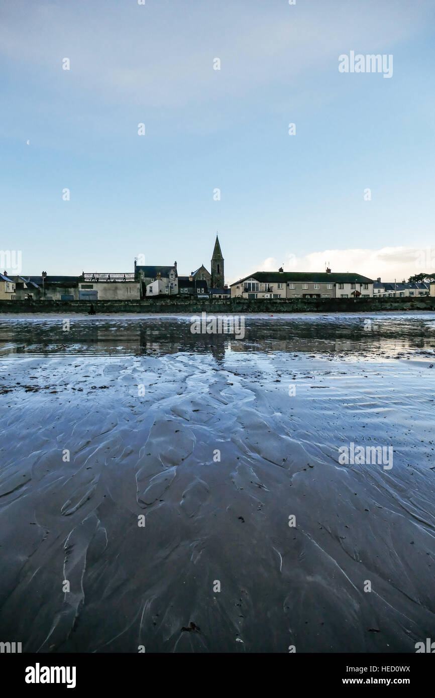 Ballywalter, Co. Down, N Irland, UK 21. Dezember 2016. UK-Wetter: Ein Morgen os kräftige Schauer in Ballywalter heute Morgen. Bildnachweis: Gary Telford/Alamy Live News Stockfoto