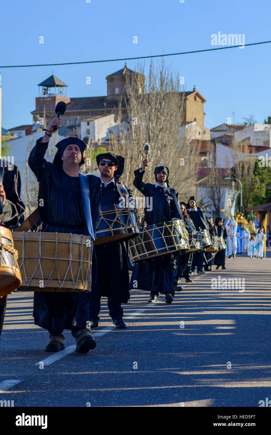 Trommel und Bass-Drum-Route Stockfoto