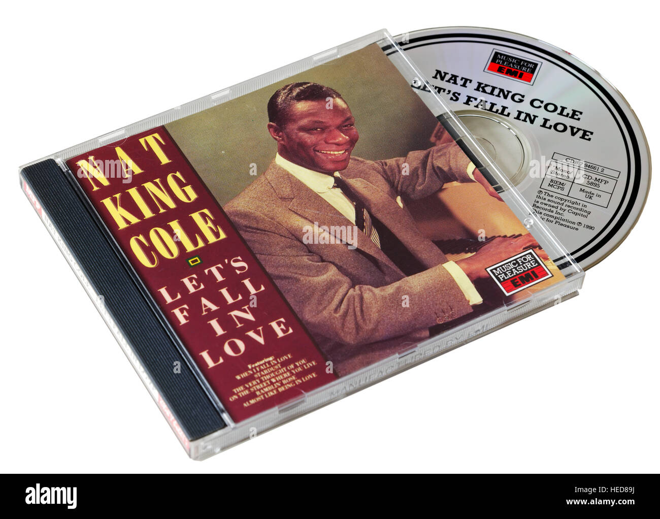 Nat King Cole Let es Fall in Love-CD Stockfoto