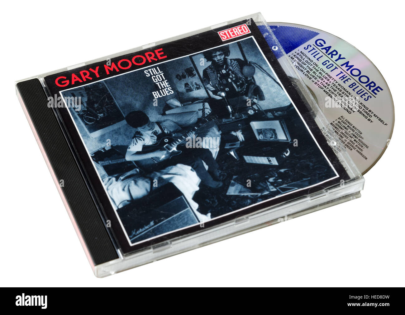 Gary Moore bekam noch die Blues-CD Stockfoto