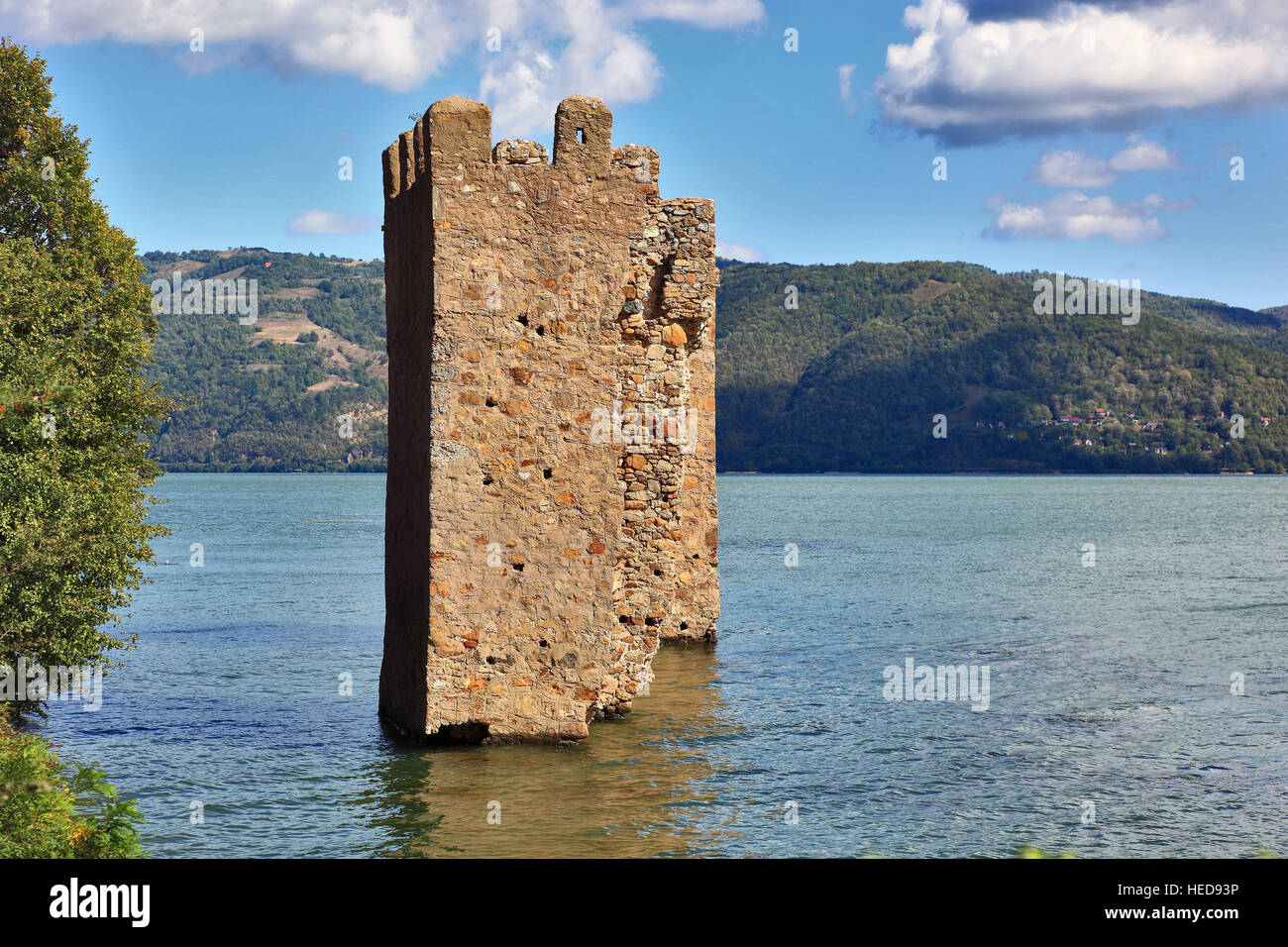 Rumänien, Walachei, Zwei Übersicht in der Donau Bei Sivinita, Naturpark