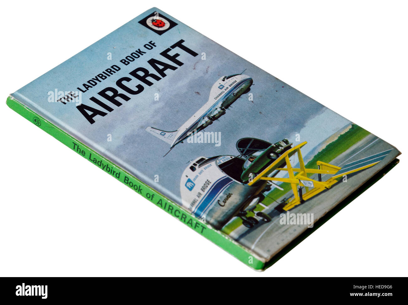 Die Marienkäfer-Buch von Flugzeugen Stockfoto
