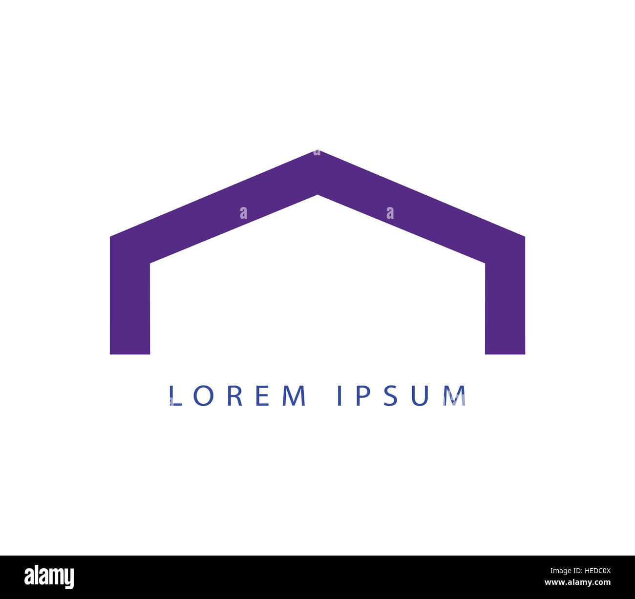 Immobilien-Logo-Konzept-Design Stockfoto