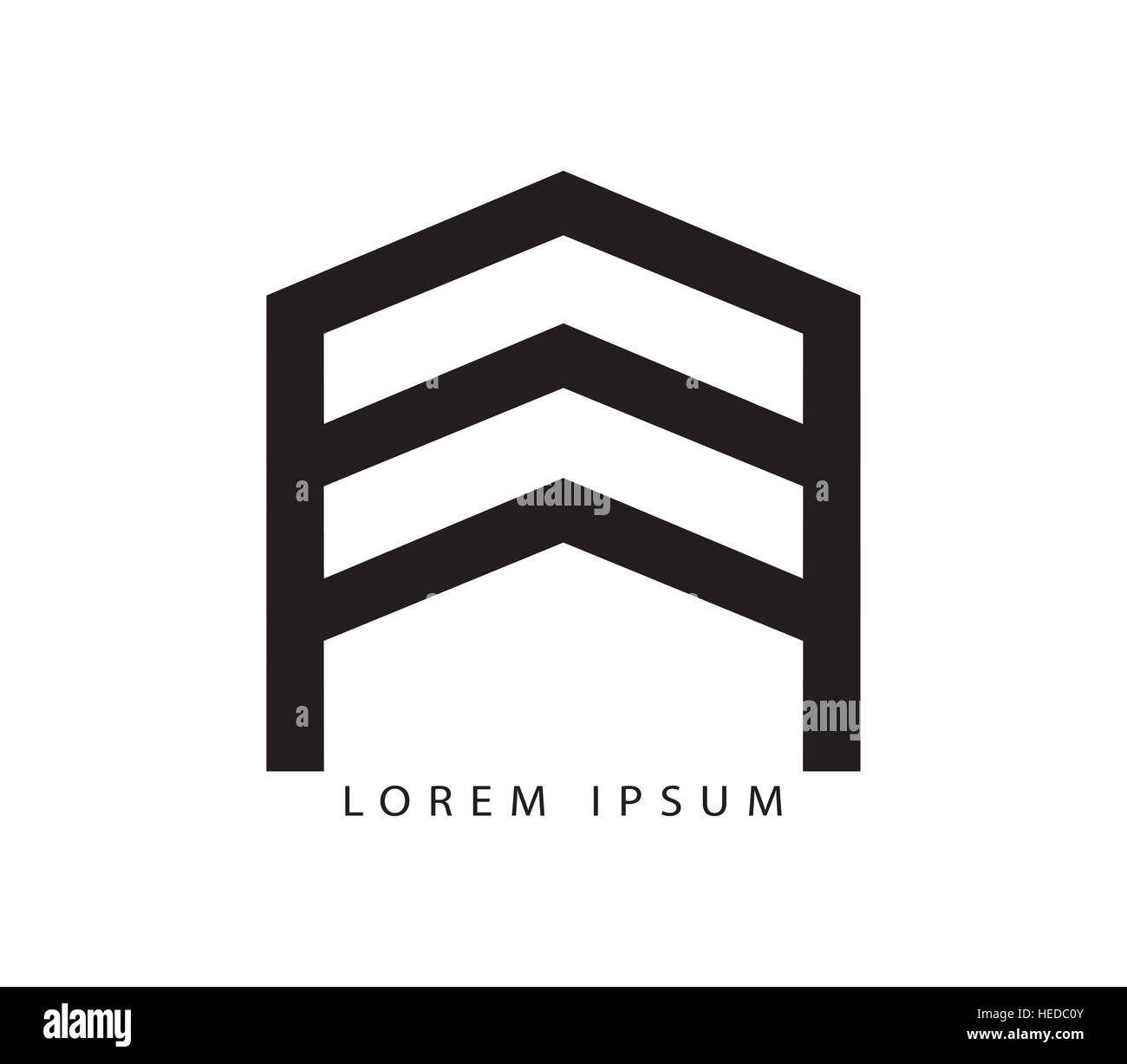Immobilien-Logo-Konzept-Design Stockfoto