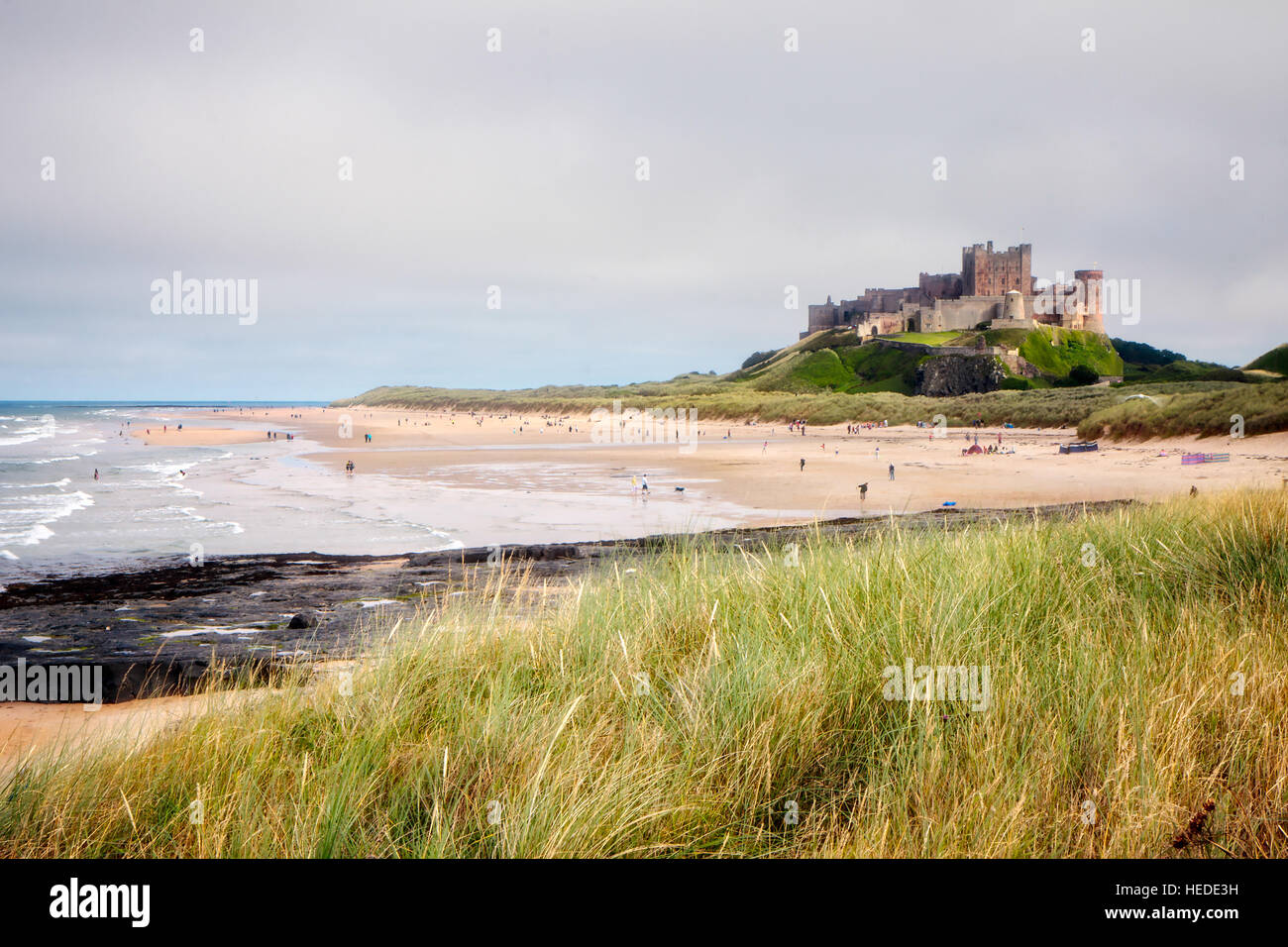 VEW Bamburgh Castle in Bamburgh Northumberland Stockfoto