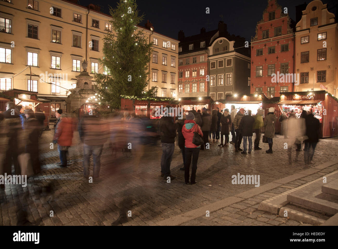 Weihnachtsmarkt In der Altstadt aus dem Mittelalter macht es des ältesten Marktes Stockfoto
