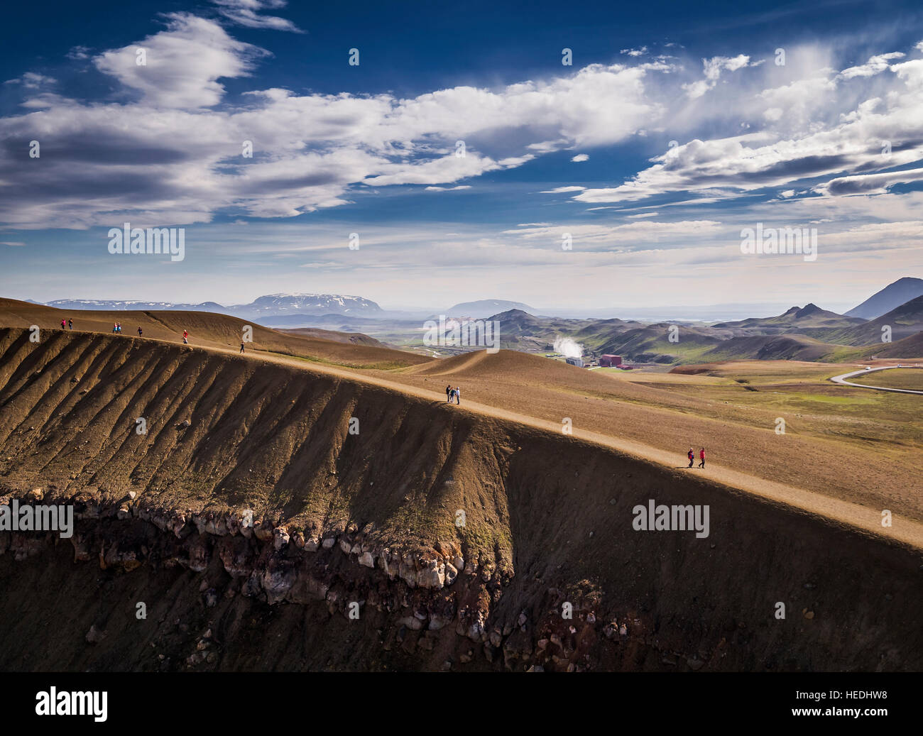 Viti Krater, Nordisland Stockfoto