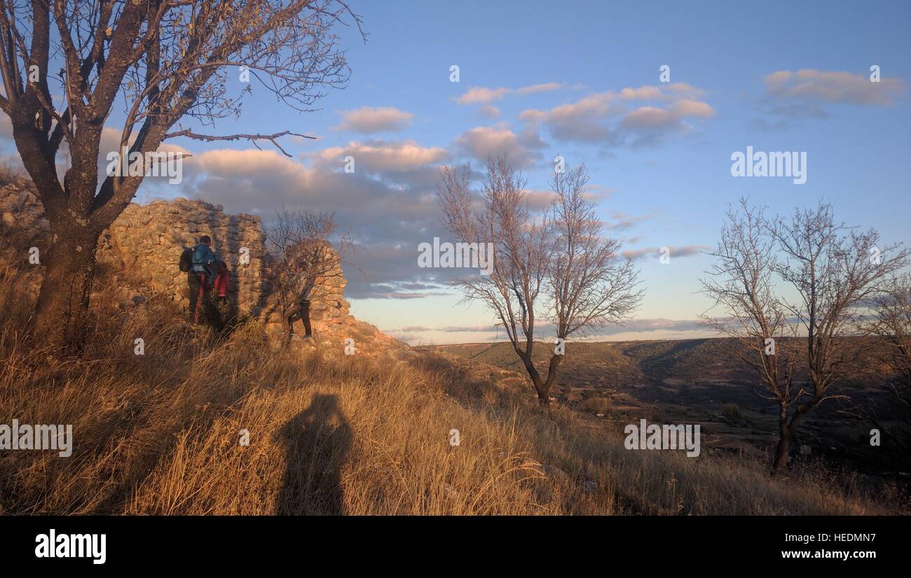 Landschaft in La Alcarria, Spanien Stockfoto