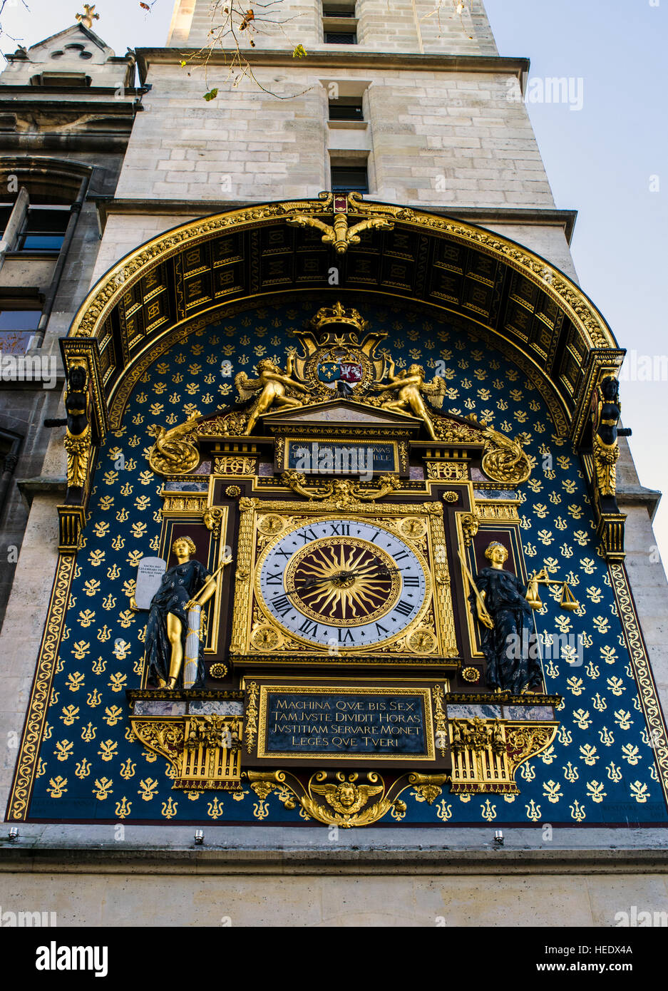 Die älteste Uhr in Paris Stockfoto