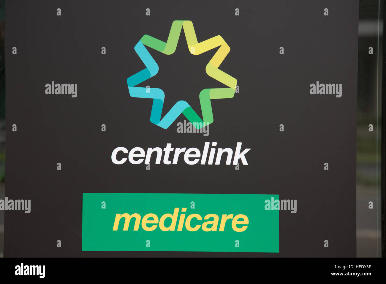 Australische Regierung Wohlfahrt Centrelink und Medicare für Gesundheit Boni, Büro in Sydney, Australien Stockfoto