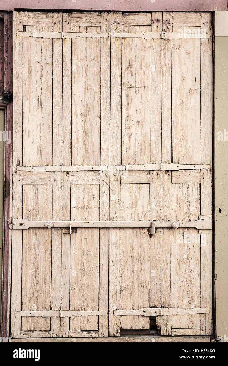 dekorative Bild von einer alten Holztür Stockfoto