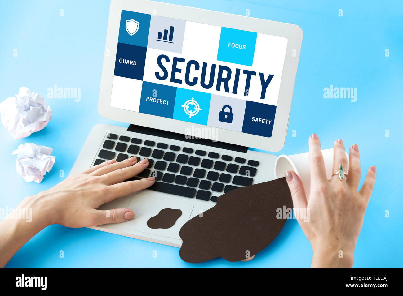 Sicherheit Datenschutz Datenschutzkonzept Stockfoto