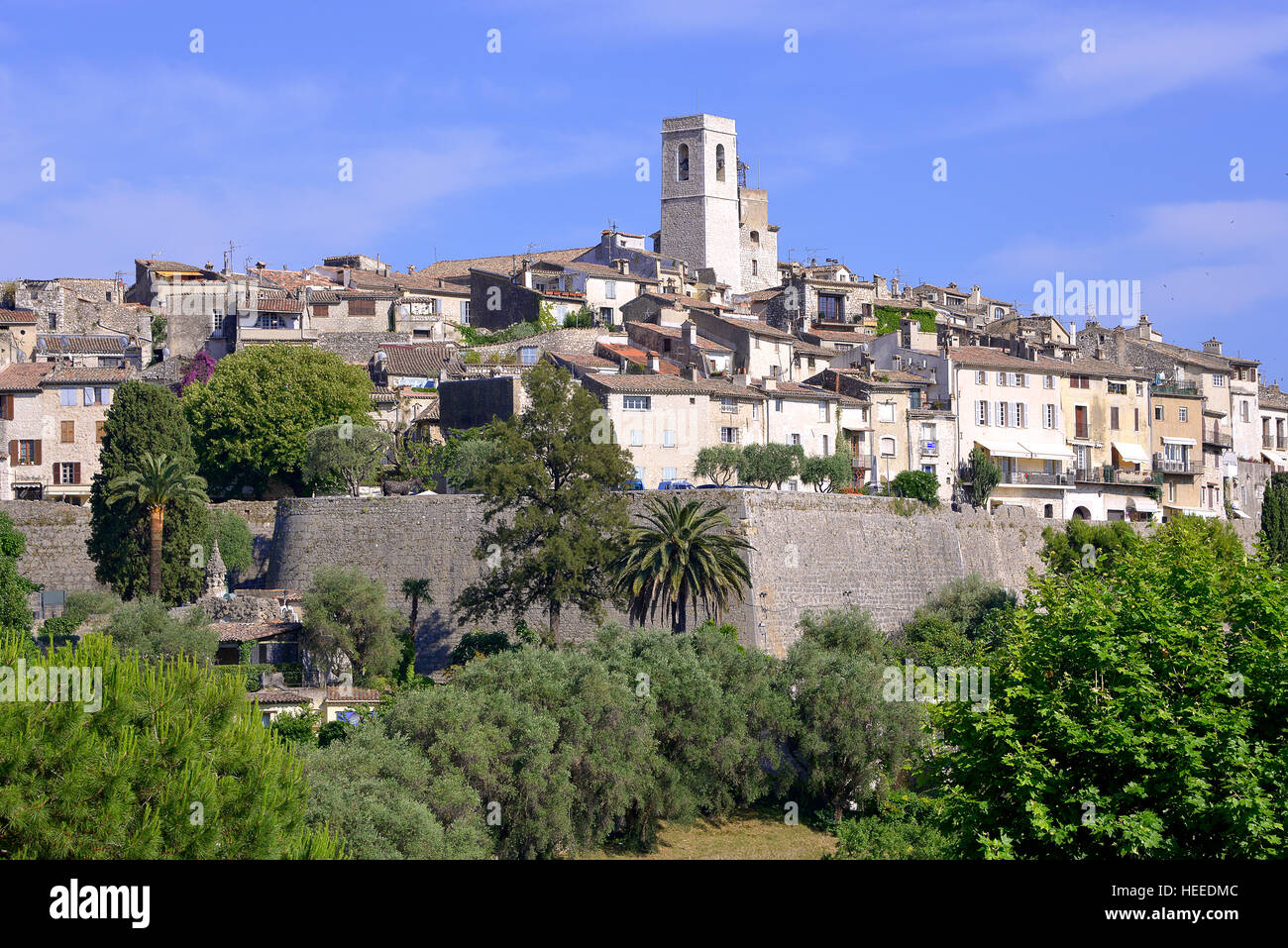 Ummauerten Dorf von Saint Paul de Vence, Gemeinde im Département Alpes-Maritimes an der Côte d ' Azur Stockfoto