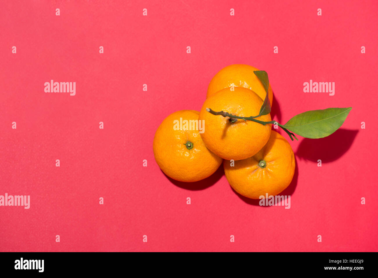 Orange für chinesische Neujahrsfest. Tet Ferienkonzept. Stockfoto