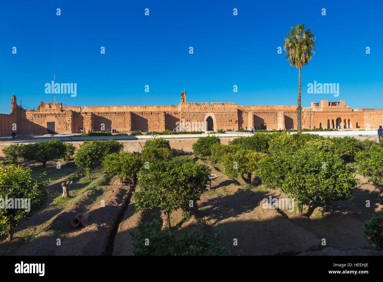 Al-Badi-Palast (1578-1593), Marrakesch, Marokko Stockfoto