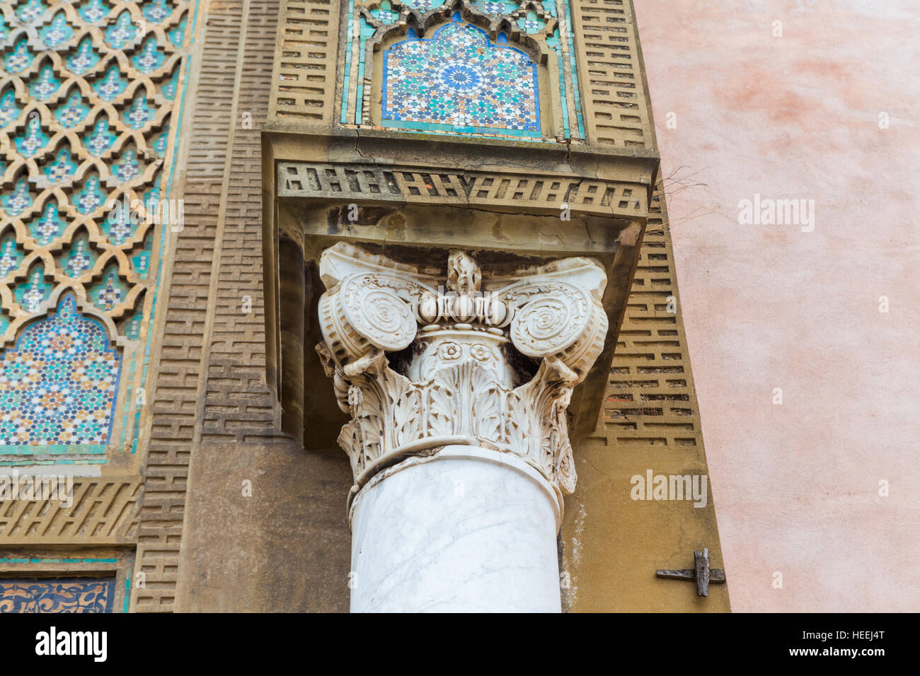 Bab Mansour Gate (1732), Meknès, Marokko Stockfoto