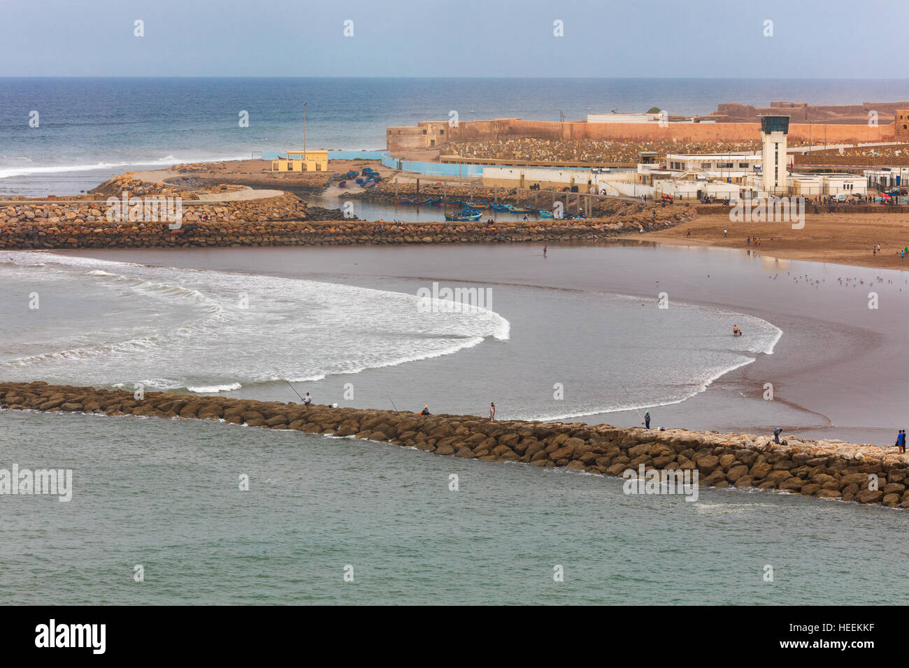 Atlantik Küste, Rabat, Marokko Stockfoto