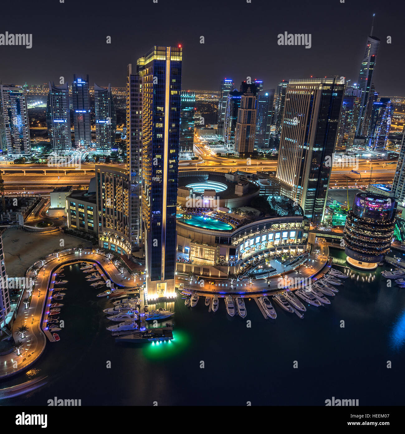 Dubai marina Stockfoto