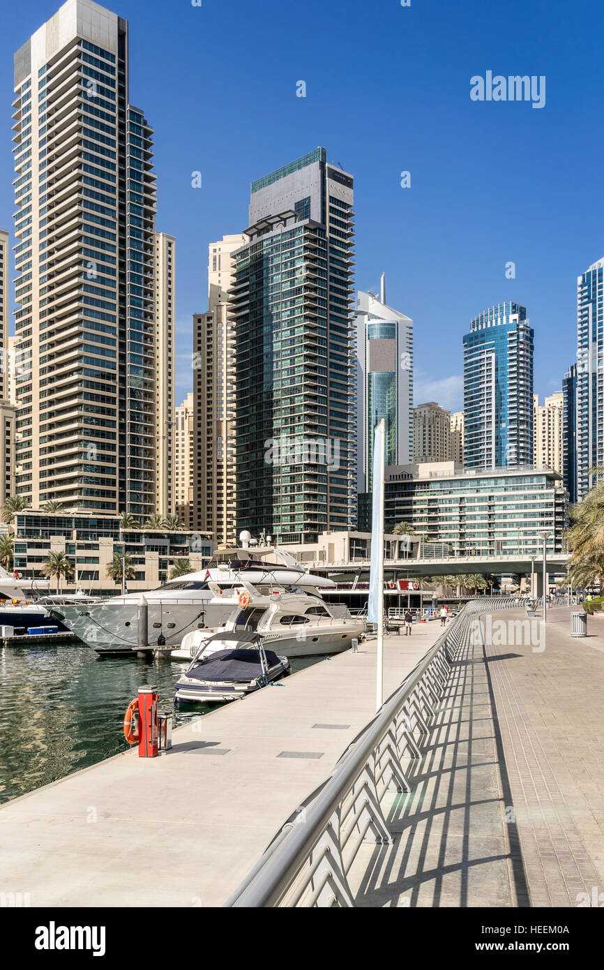 Dubai marina Stockfoto