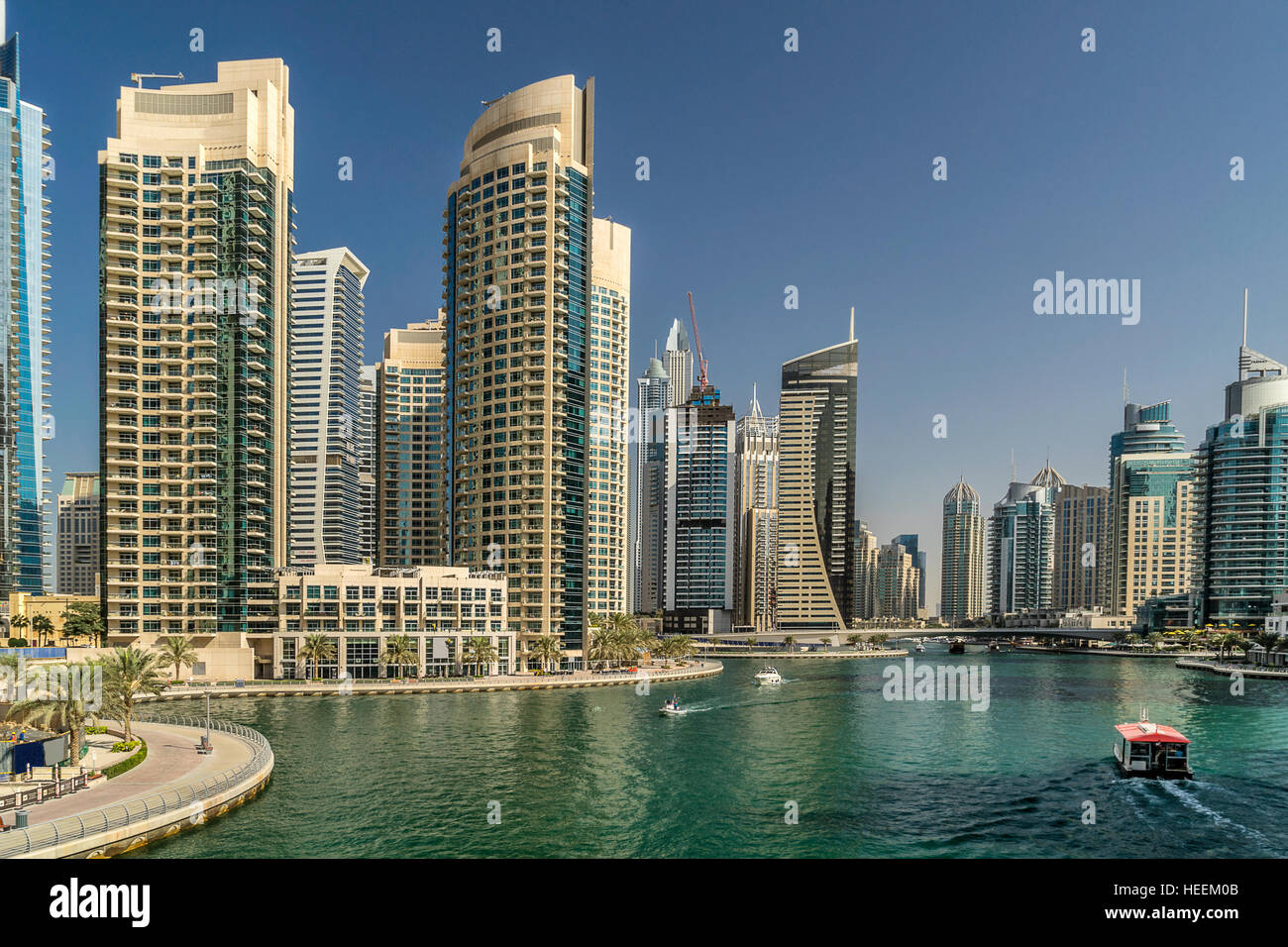 Dubai marina Stockfoto