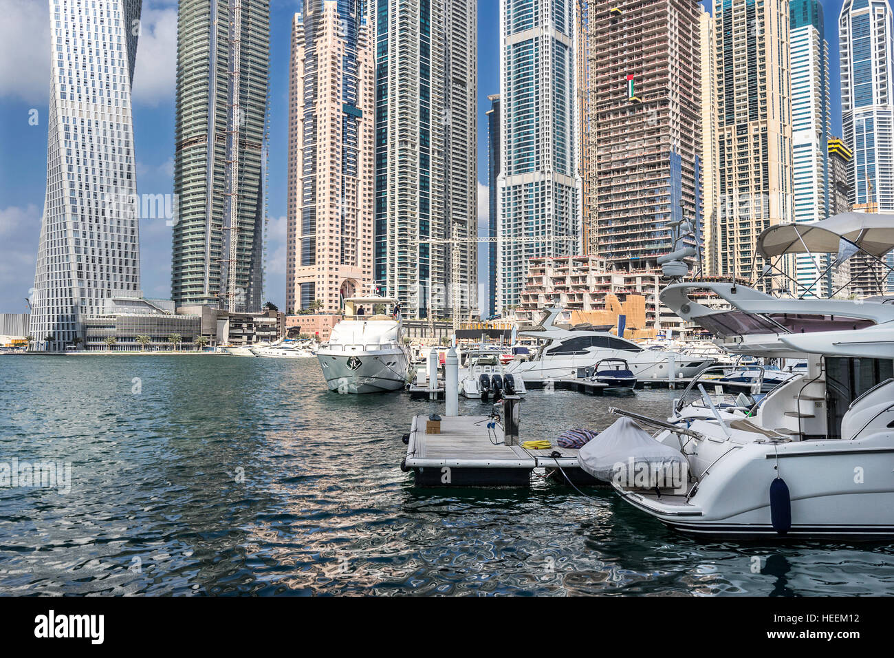 Dubai marina Stockfoto