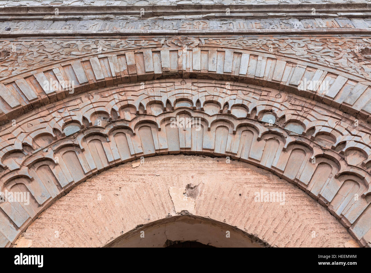 Stadt Anschnittdetail, Marrakesch, Marokko Stockfoto