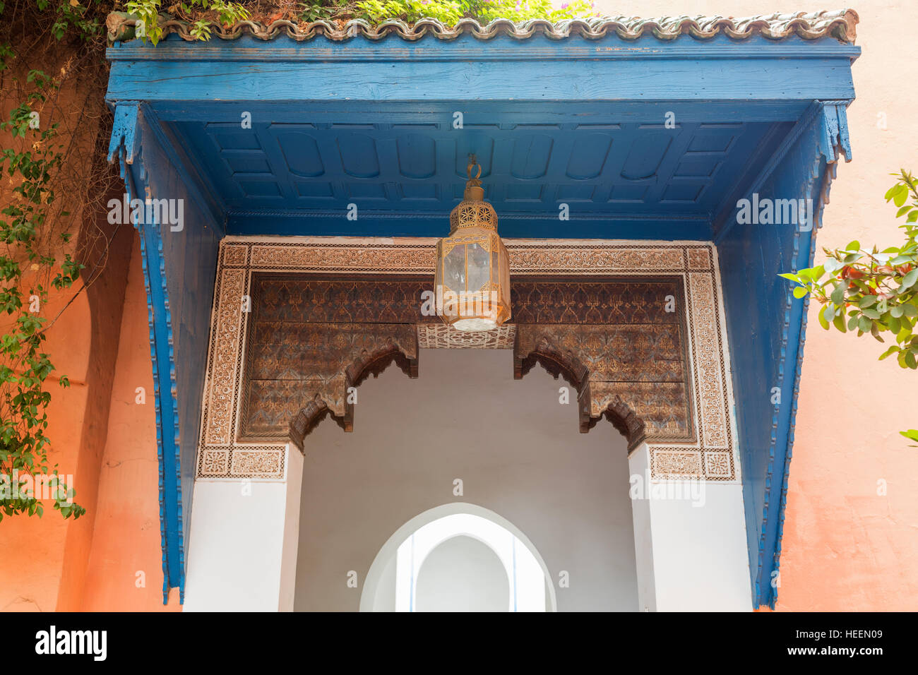 Bahia-Palast, Marrakesch, Marokko Stockfoto