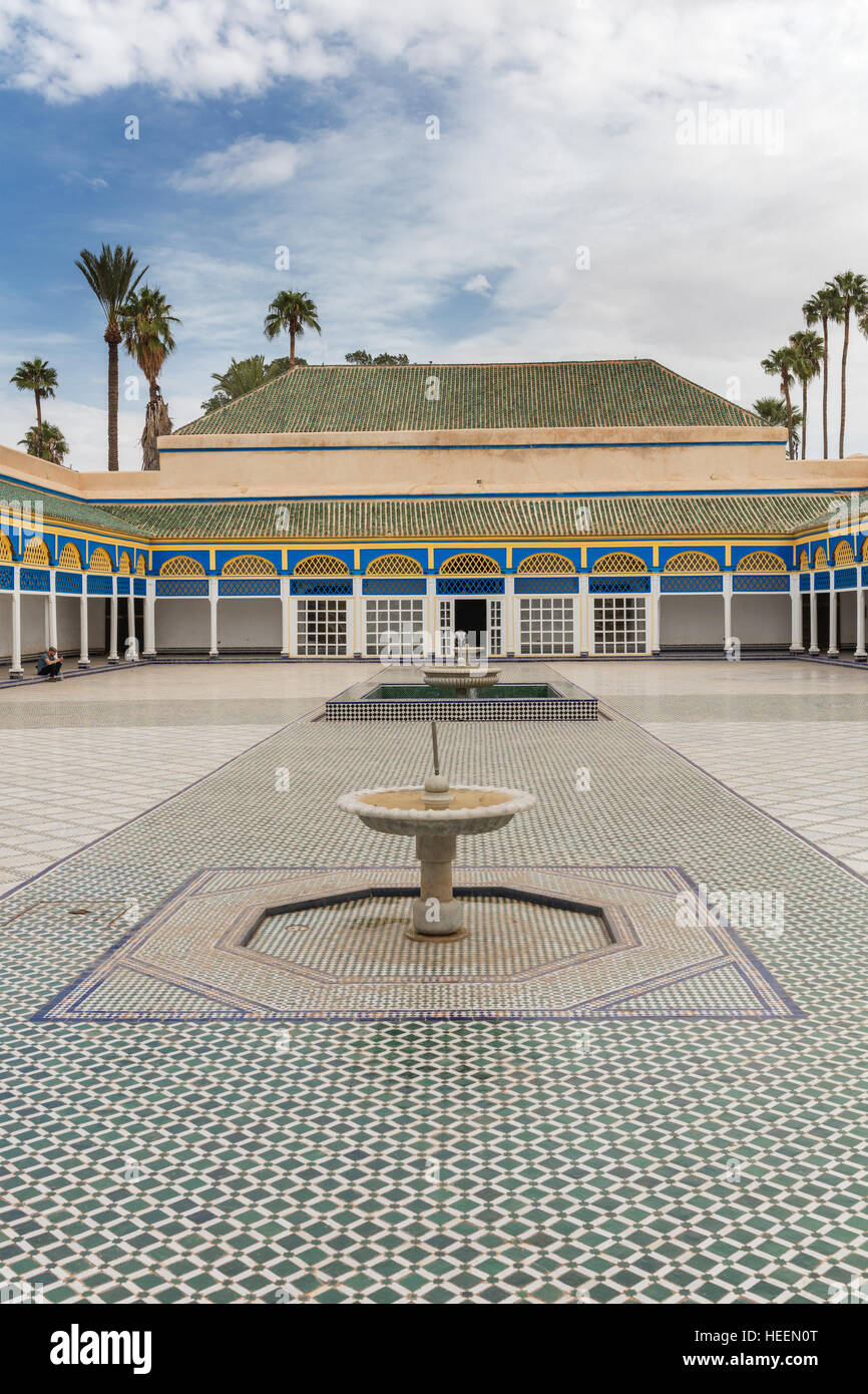 Bahia-Palast, Marrakesch, Marokko Stockfoto