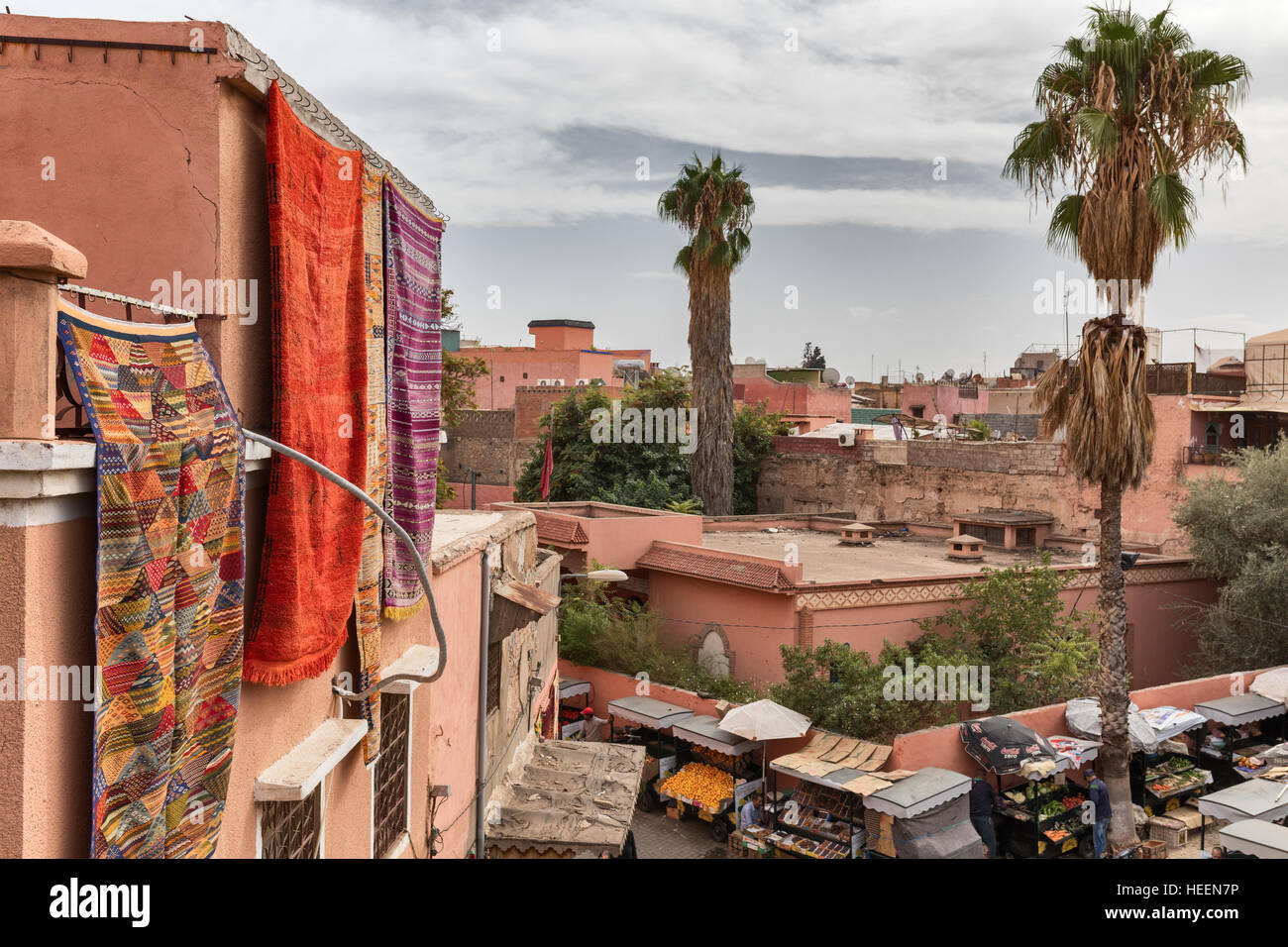 Medina, Altstadt, Marrakesch, Marokko Stockfoto