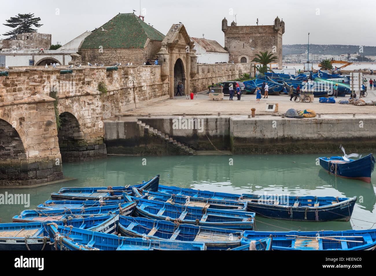 Hafen, Essaouira, Marokko Stockfoto