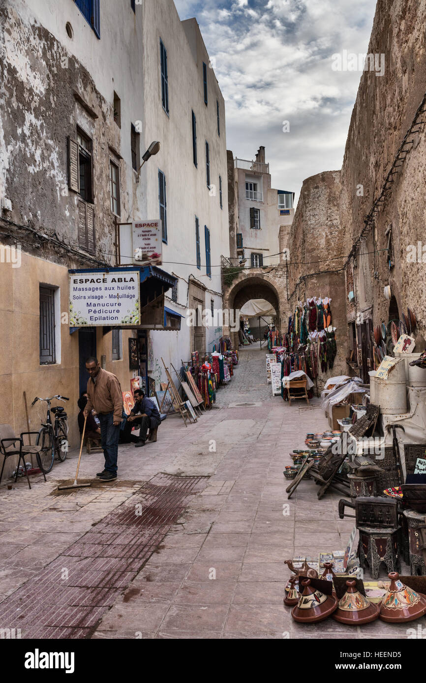 Medina, Altstadt, Essaouira, Marokko Stockfoto