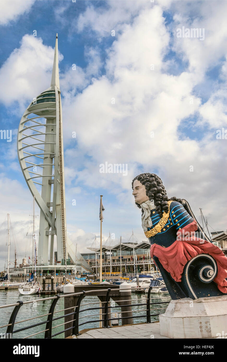 Spinnaker Tower in Portsmouth Harbour, Hampshire, England, Großbritannien Stockfoto