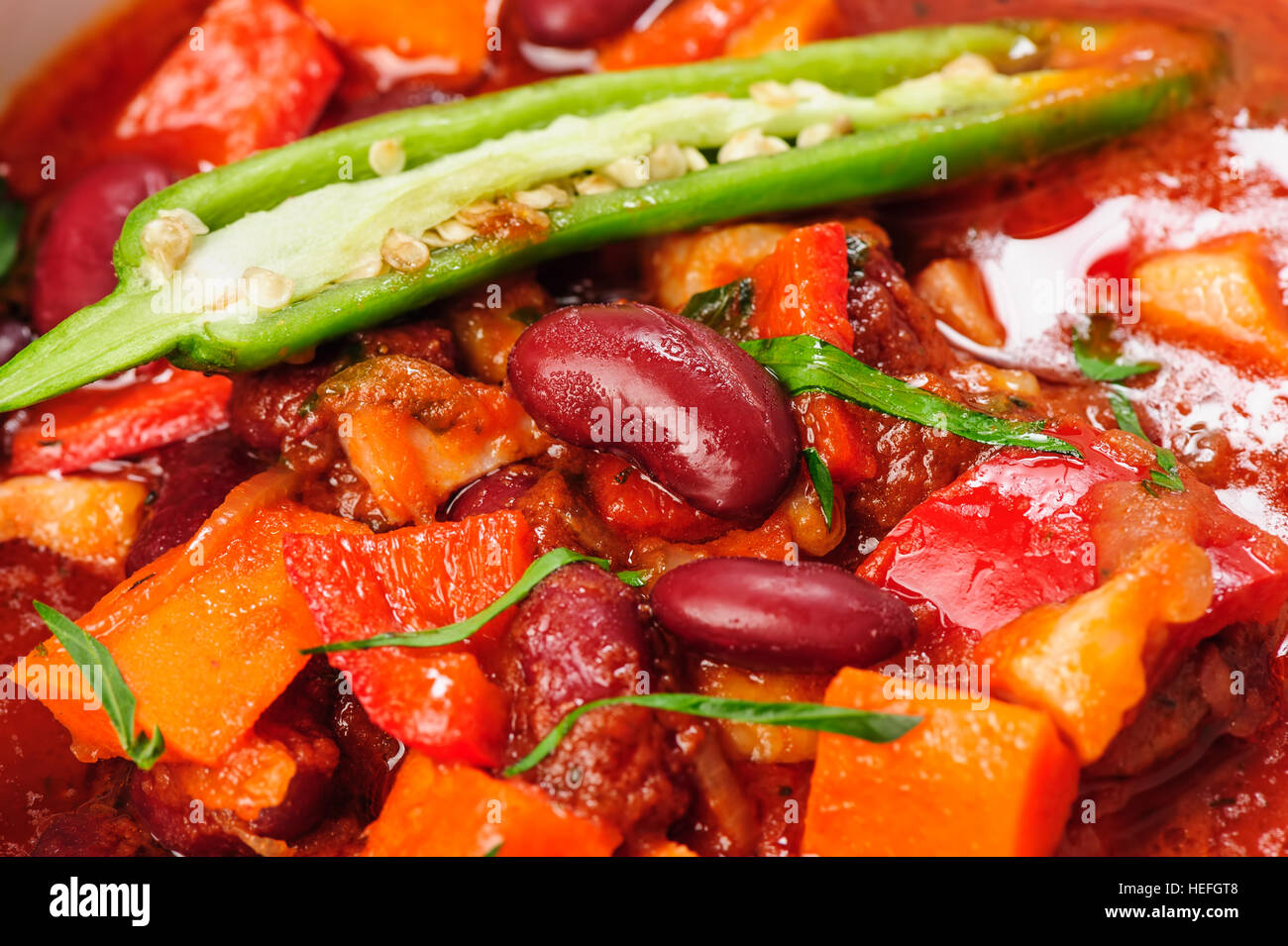 Vegatable Eintopf oder Suppe Stockfoto