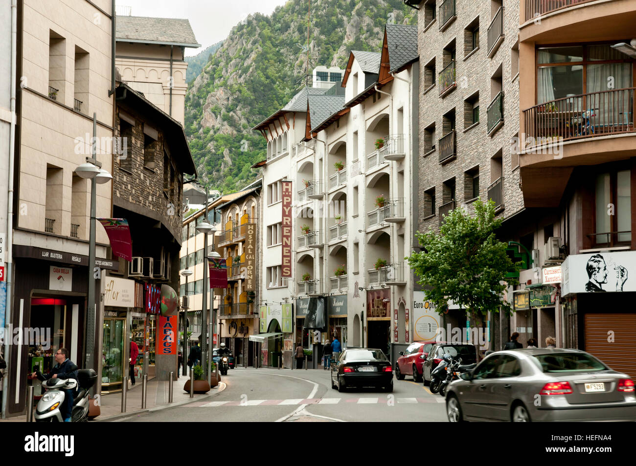 Andorra La Vella - Andorra Stockfoto