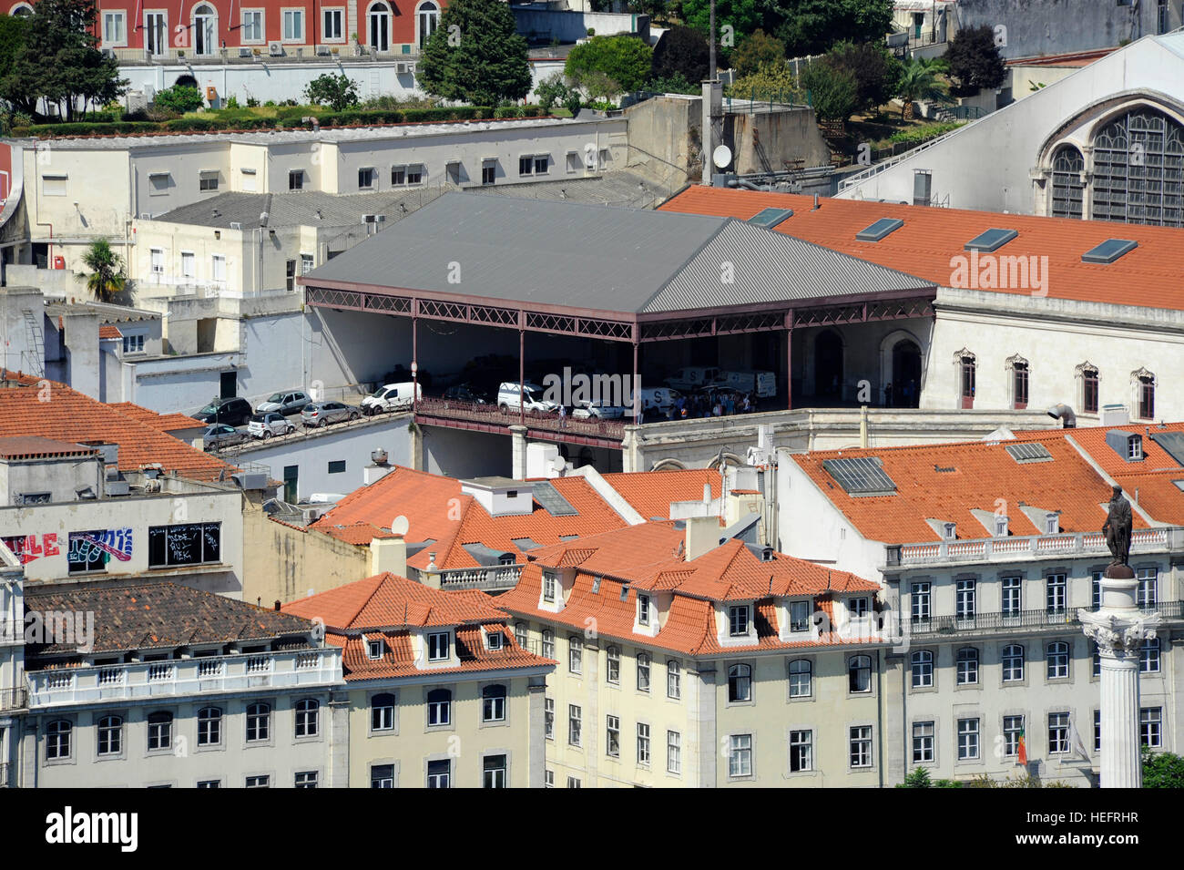Bahnhof Rossio, Baixa, Lisboa, Lissabon, Portugal Stockfoto