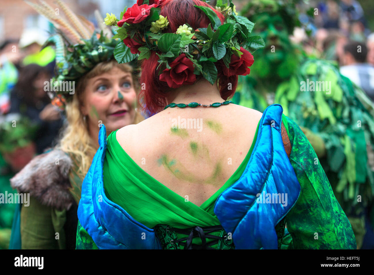 Jack im grünen Festival, Hastings, Großbritannien Stockfoto