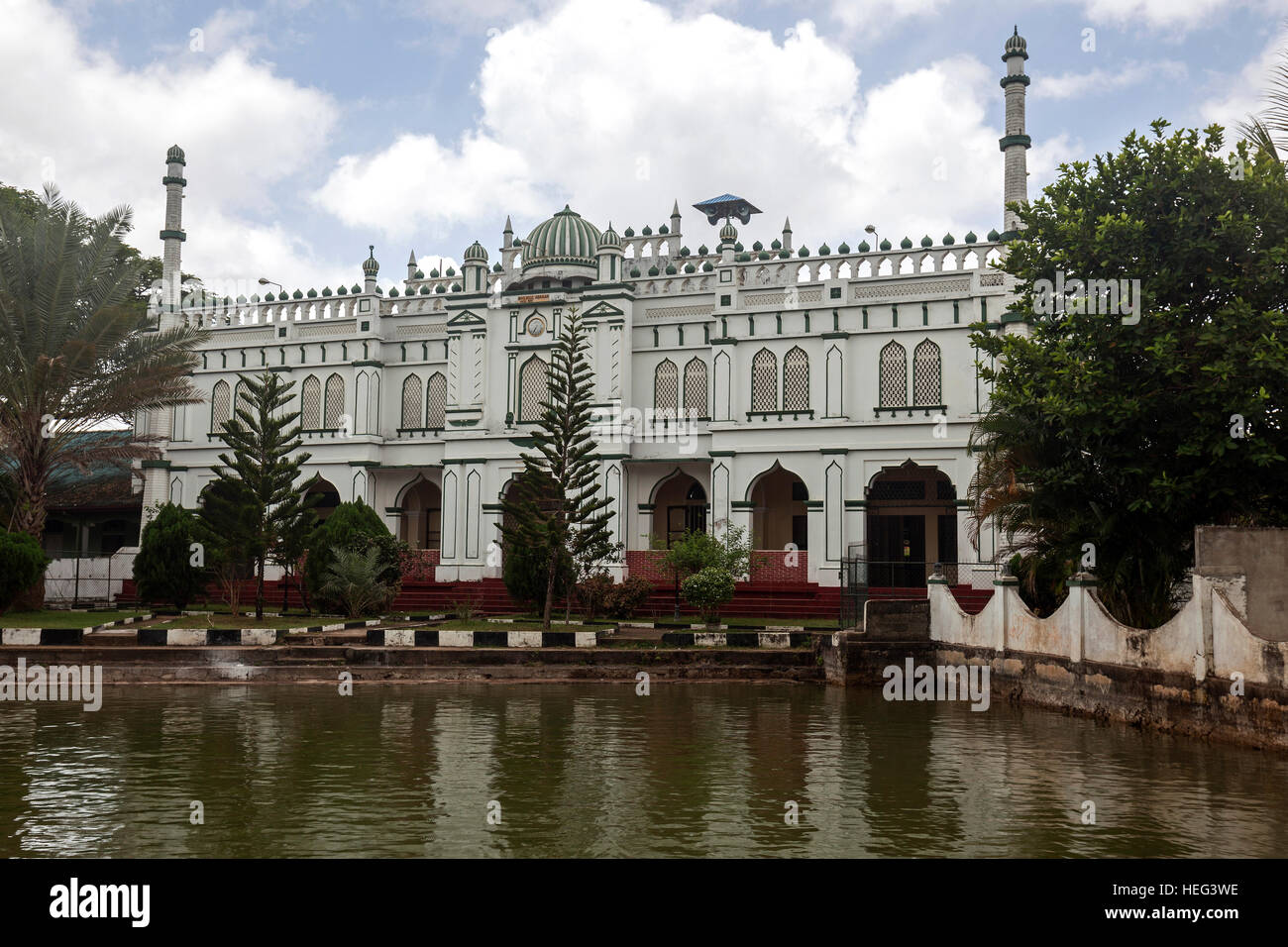 Masjid Al-Abrar Moschee, Beruwela, Western Province, Sri Lanka Stockfoto