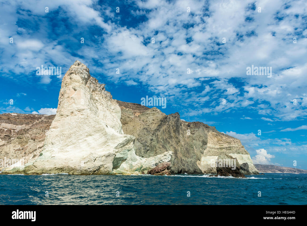 White Beach, Akrotiri, Santorin, Kykladen, Griechenland Stockfoto