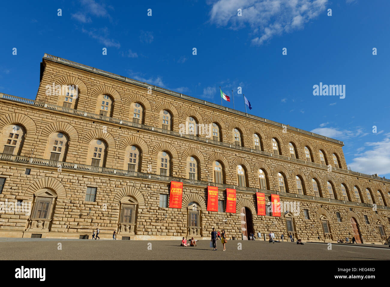 Palazzo Pitti, Palazzo Pitti, Florenz, Toskana, Italien Stockfoto