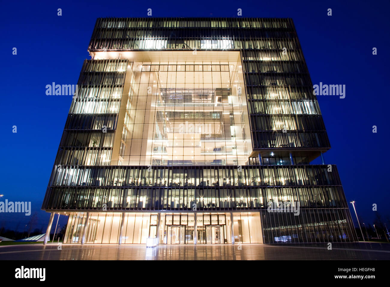 Deutschland, Essen, ThyssenKrupp Quartier, neue Hauptverwaltung der Firma ThyssenKrupp in Essen-Altendorf. Stockfoto